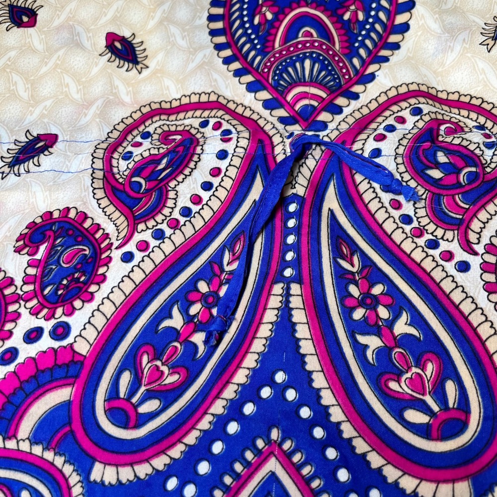 Phases Womens One SIze Kaftan Dress Paisley Boho Festival Maxi Caftan Loungewear - Picture 13 of 14